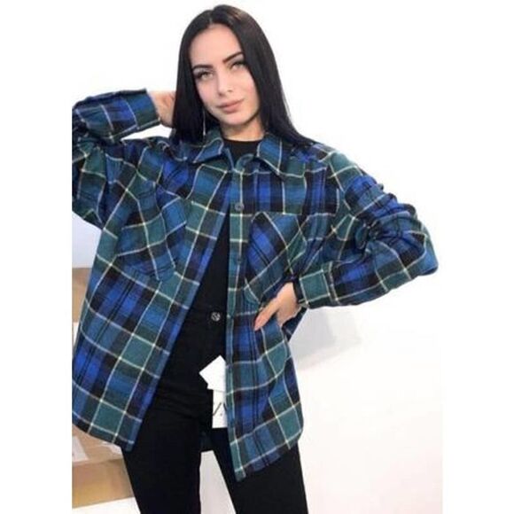 ZARA OVERSHIRT JACKET SHACKET PLAID NEW - Picture 1 of 7